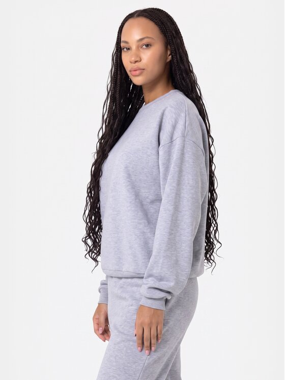 BASICLO BASICLO Bluza W-2095-25 Szary Oversize