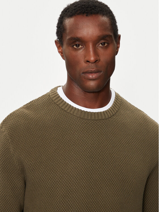 Selected Homme Selected Homme Sweter 16094552 Zielony Relaxed Fit