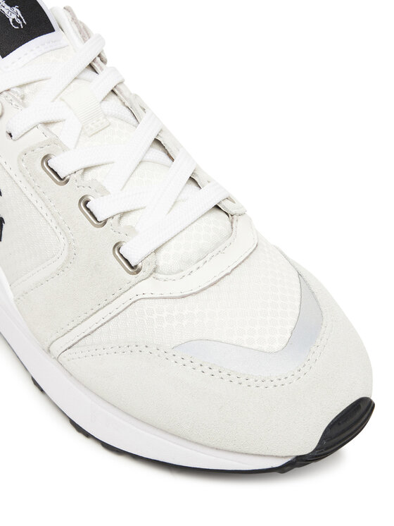 Polo Ralph Lauren Polo Ralph Lauren Sneakersy Train 89 V2 Suede-Paneled Sneaker 809973974001 Bílá