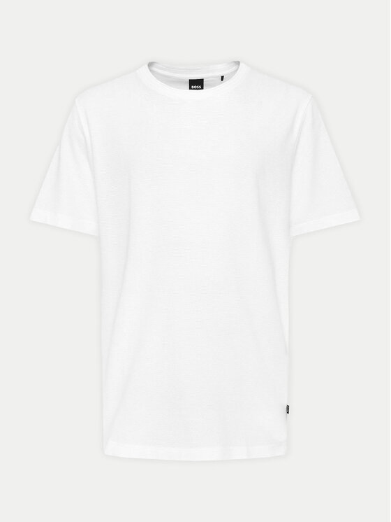 Boss Tricou Tiburt 240 50452680 Alb Regular Fit