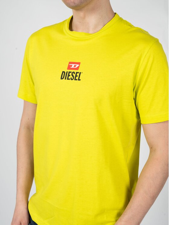 Diesel Diesel T-shirt A11184-RGRAI-5JE Giallo Regular Fit