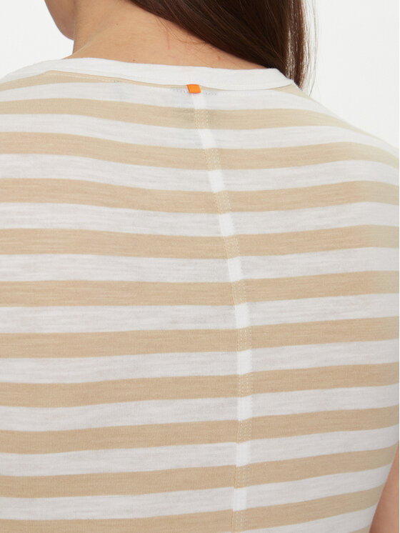 BOSS BOSS T-Shirt Esla 50504192 Beżowy Regular Fit