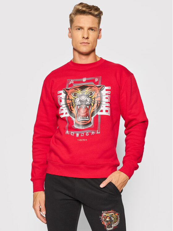 Felpa Roar Rosso Regular Fit