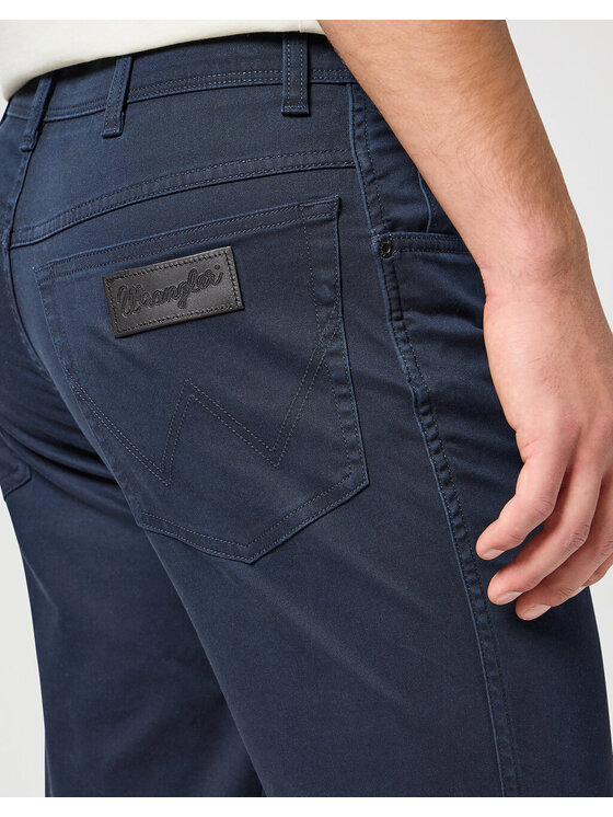 Wrangler Wrangler Spodnie materiałowe TEXAS SLIM Niebieski Slim Fit