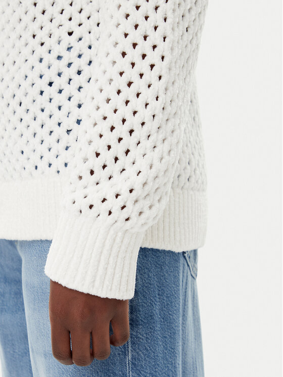 Tommy Jeans Tommy Jeans Sveter DW0DW20262 Écru Relaxed Fit