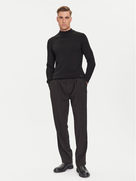 JOOP! JOOP! Πουλόβερ 17 JK-16Luanor 30047357 Μαύρο Modern Fit