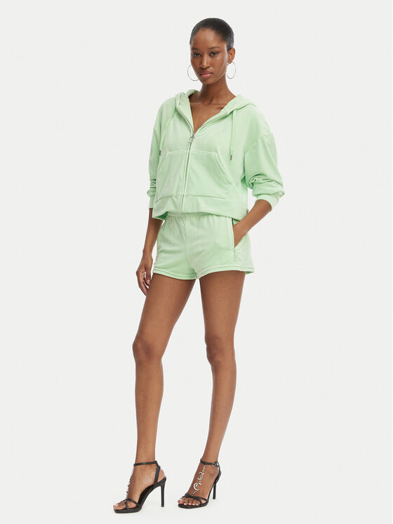 Juicy Couture Juicy Couture Szorty sportowe Tamia JCWHS126305 Zielony Regular Fit