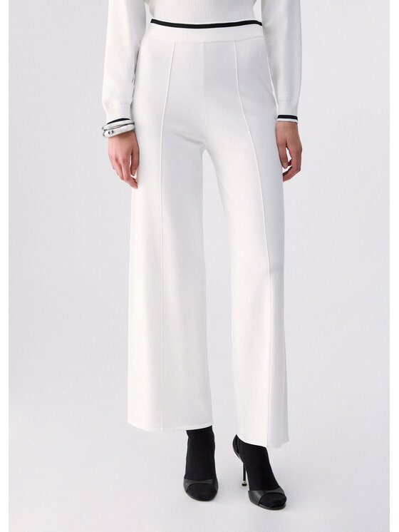 Liu Jo Liu Jo Pantaloni di tessuto TF6190MS63LV9382 Bianco Regular Fit