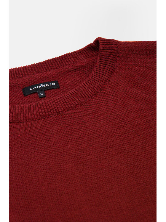 Lancerto Lancerto Sweter Remy Czerwony Regular Fit