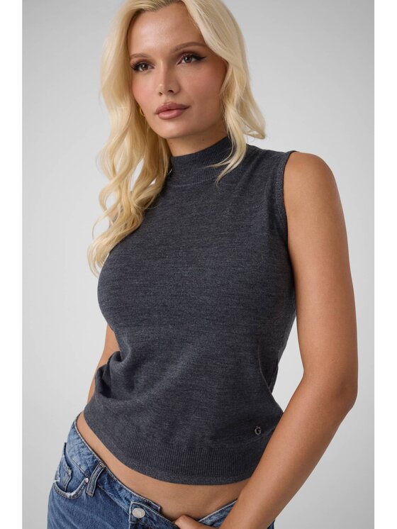 Guess Guess Sweter 183993 Szary Classic Fit