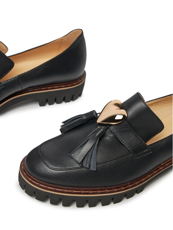 Baldowski Baldowski Loaferice D04958-DIAN-002 Crna