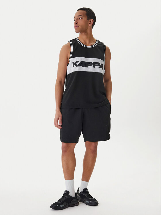 Kappa Kappa Tank top Authentic Sainos 382E2PW Čierna Regular Fit