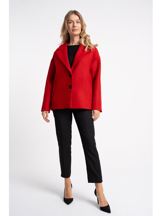 CLICK CLICK Bunda pro přechodné období 71-0112 Červená Comfortable Fit