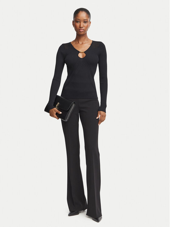 Guess Guess Блуза G6YR08 Z1067 Черен Slim Fit