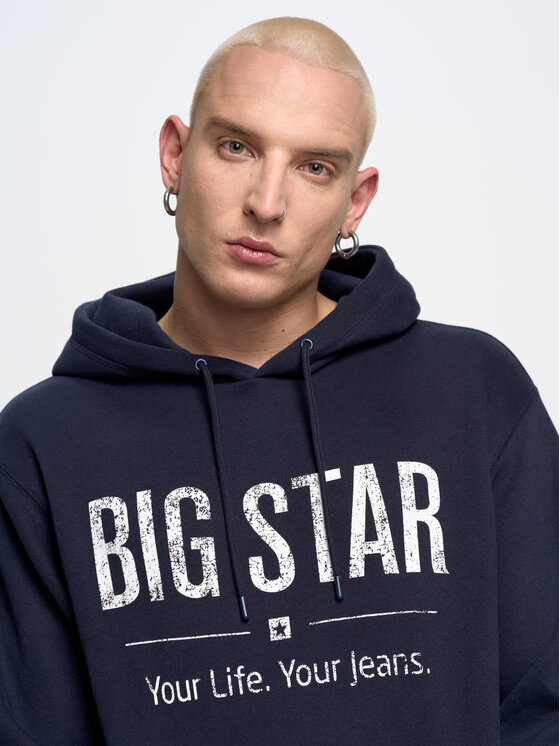 BIG STAR BIG STAR Bluza ashlyno_403 Granatowy Regular Fit