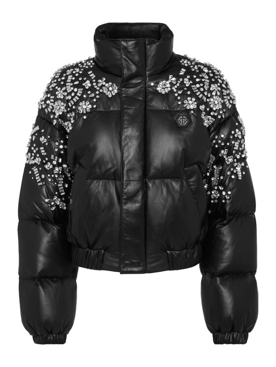 PHILIPP PLEIN PHILIPP PLEIN Giacca di pelle 9097 Nero