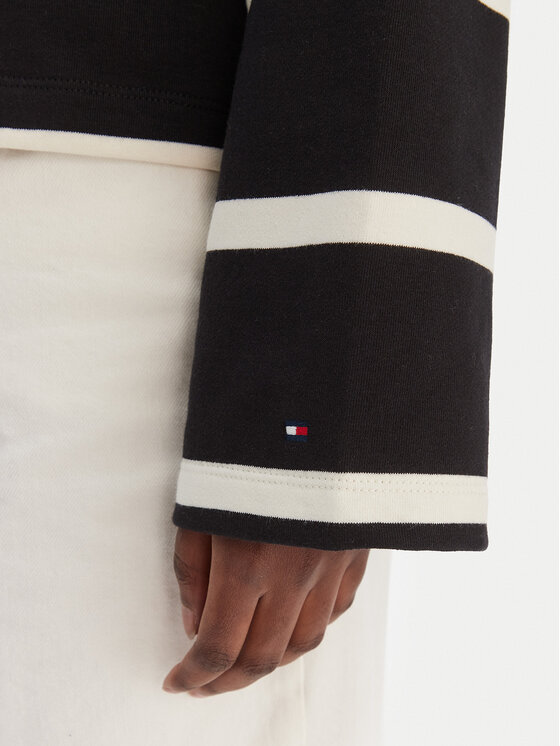 Tommy Hilfiger Tommy Hilfiger Džemperis ar kapuci WW0WW48431 Melns Regular Fit
