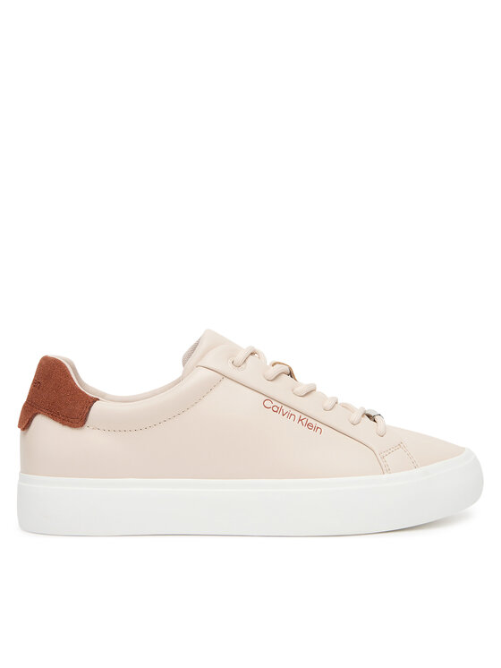 Calvin Klein Calvin Klein Sneakersy Vulc Lace Up Lth W/Sue Bt HW0HW02571 Beżowy