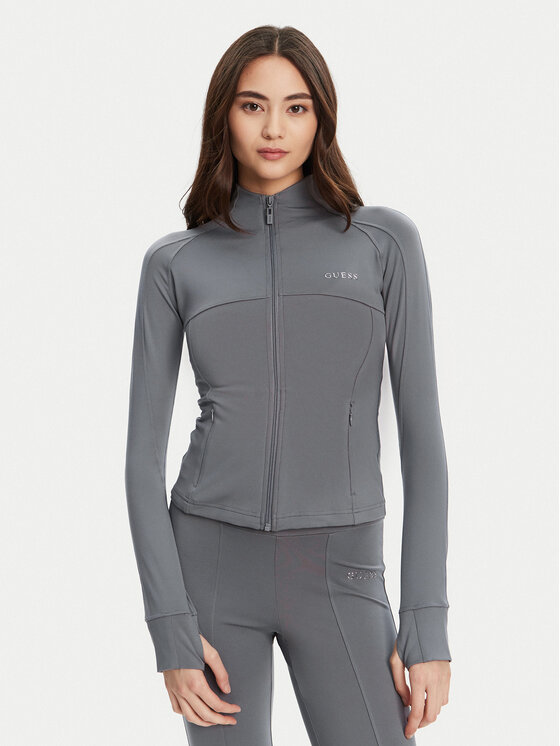 Guess Guess Mikina V5RP17 KCD02 Šedá Regular Fit