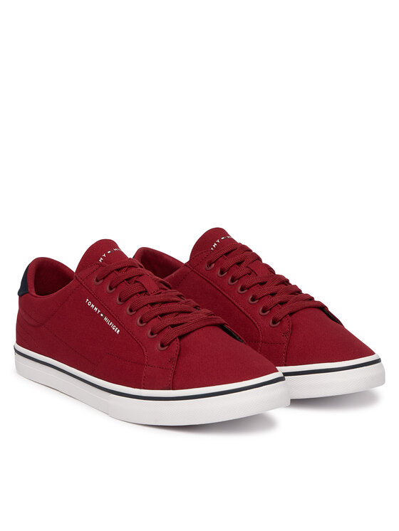Tommy Hilfiger Tommy Hilfiger Sneakers aus Stoff Vulc Core Long Lace FM0FM05688 Dunkelrot