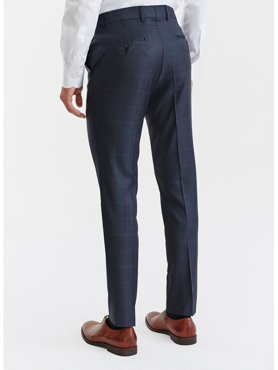 Pako Lorente Pako Lorente Spodnie garniturowe P23SF-6G-002 Granatowy Slim Fit