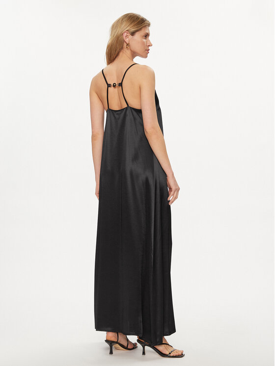 Fracomina Fracomina Nyári ruha FS24SD3006W45101 Fekete Loose Fit