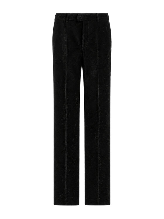PHILIPP PLEIN PHILIPP PLEIN Kalhoty z materiálu 31574 Černá Straight Fit