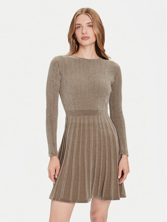 Guess Guess Плетена рокля W5BK79 Z3902 Бежов Regular Fit