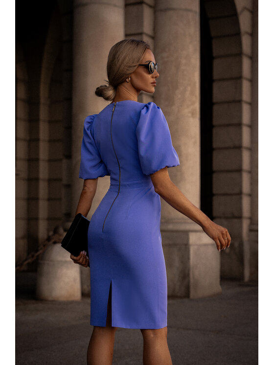 Made of Emotion Made of Emotion Elegantní šaty M779 Fialová Generous Fit