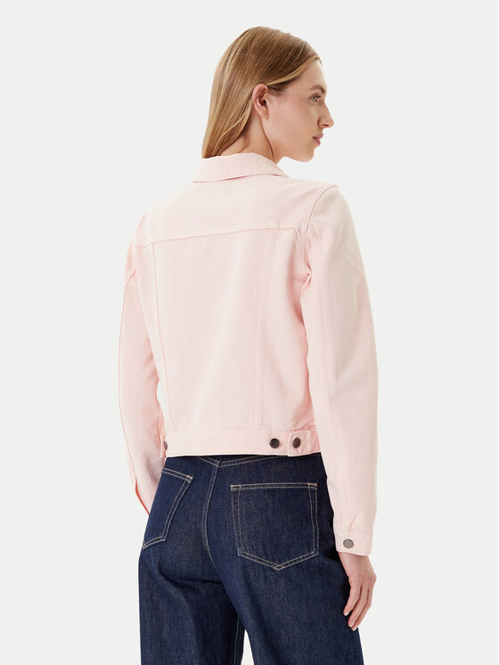 United Colors Of Benetton United Colors Of Benetton Jeansová bunda 2RZVDN00N Růžová Regular Fit