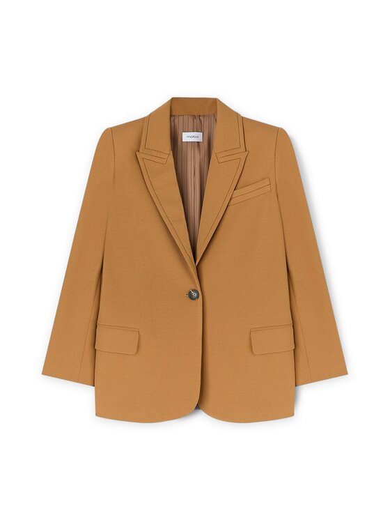 Motivi Motivi Giacca di transizione Q026W000043N012 Marrone Regular Fit