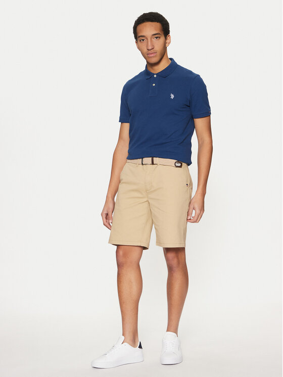 U.S. Polo Assn. U.S. Polo Assn. Riidest šortsid MUP3338 Beež Regular Fit