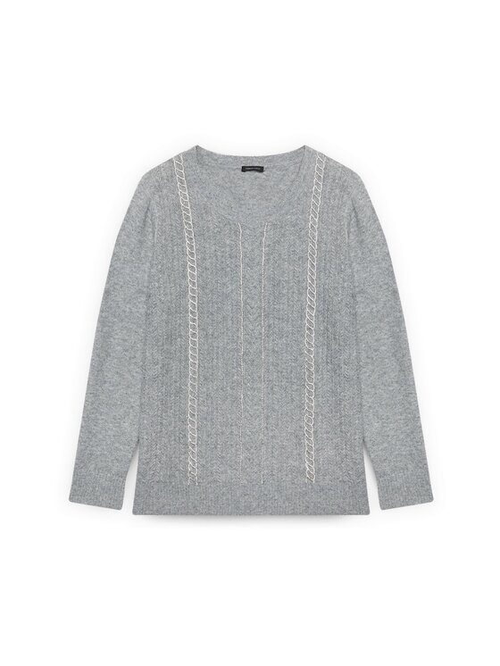 Fiorella Rubino Fiorella Rubino Maglione M871L008368N013 Grigio Regular Fit