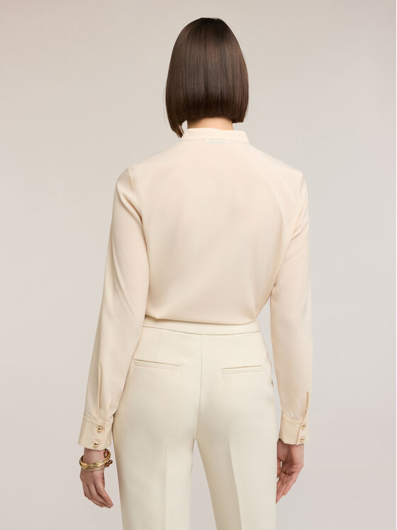 Motivi Motivi Camicia 5014Q000912N011 Crema Regular Fit