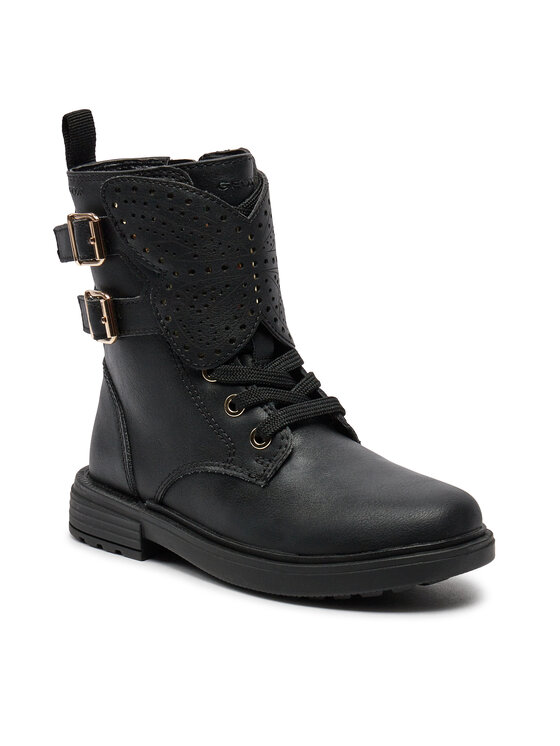 Geox Geox Škornji J Eclair Girl J369QN 000BC C9999 M Črna