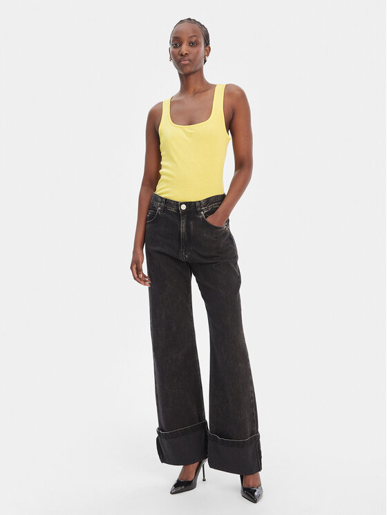 Liu Jo Sport Liu Jo Sport Top TA6173 J3845 Gelb Regular Fit