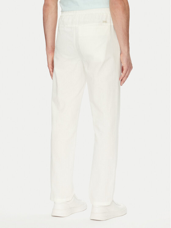 Blend Blend Kalhoty z materiálu 20718408 Bílá Regular Fit