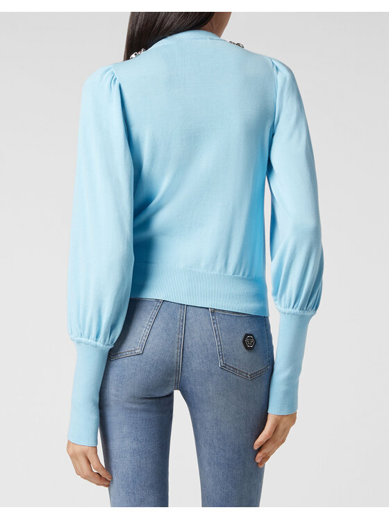 PHILIPP PLEIN PHILIPP PLEIN Longsleeve 2869 Celeste Regular Fit