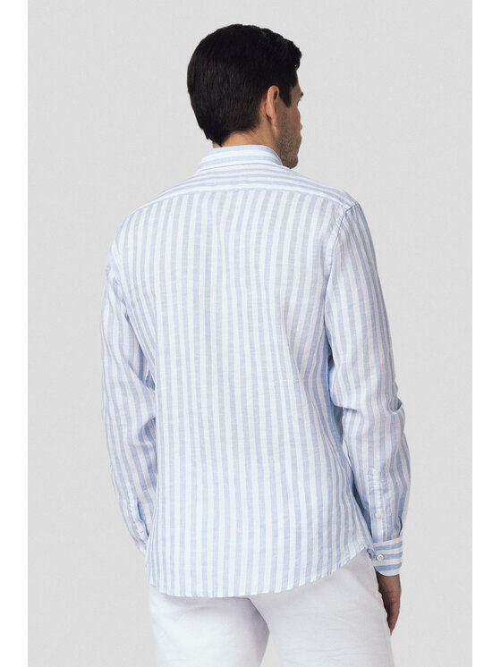 Lancerto Lancerto Koszula Othilie KO073125000001 Niebieski Slim Fit
