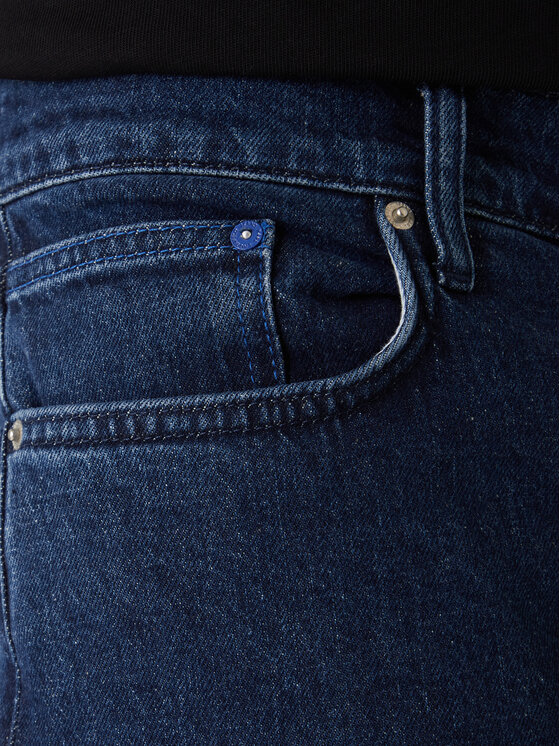 Karl Lagerfeld Jeans Karl Lagerfeld Jeans Jeans hlače A3M10136 Mornarsko modra Straight Fit