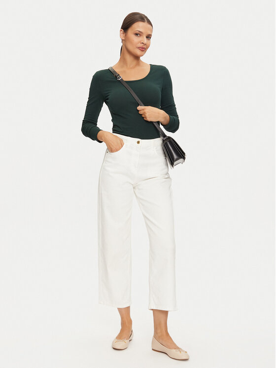ONLY ONLY Bluza 15204712 Zelena Stretch Fit