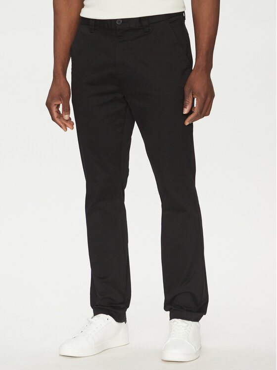 Tommy Jeans Tommy Jeans Pantaloni chino Austin DM0DM20282 Negru Slim Fit