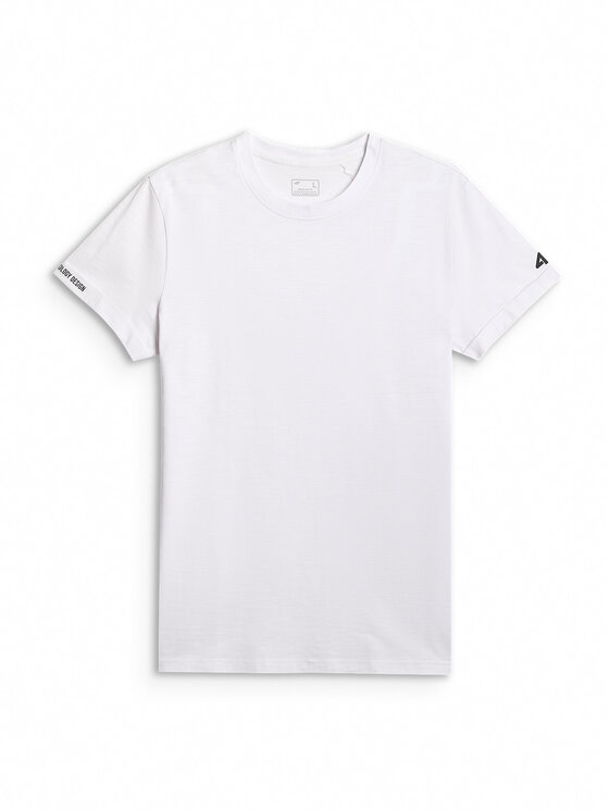 4F 4F T-Shirt COMMERCIAL Biały Regular Fit