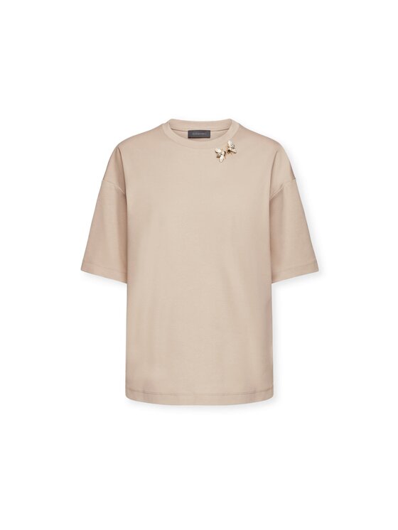 Elena Mirò Elena Mirò T-shirt G250Z000467N002 Écru Regular Fit