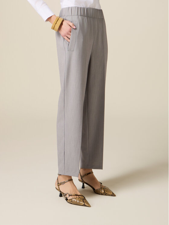 Oltre Oltre Pantaloni di tessuto P000J002448N013 Grigio Boy Fit