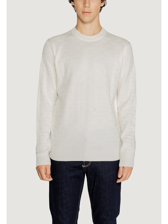 HAMAKI-HO HAMAKI-HO Maglione MI3101H Bianco Regular Fit