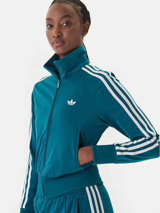 adidas adidas Pulóver Firebird Classic KQ6530 Zöld Regular Fit