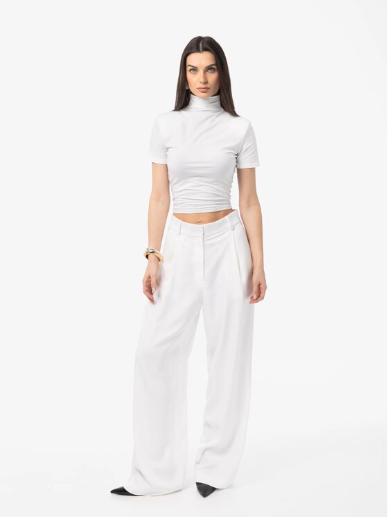 MANDRAGORA MANDRAGORA Pantaloni di tessuto Naia Bianco Regular Fit