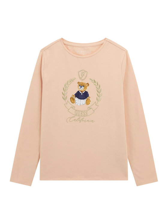 Guess Kids Bluzka J5BI26 J1314 Różowy Regular Fit
