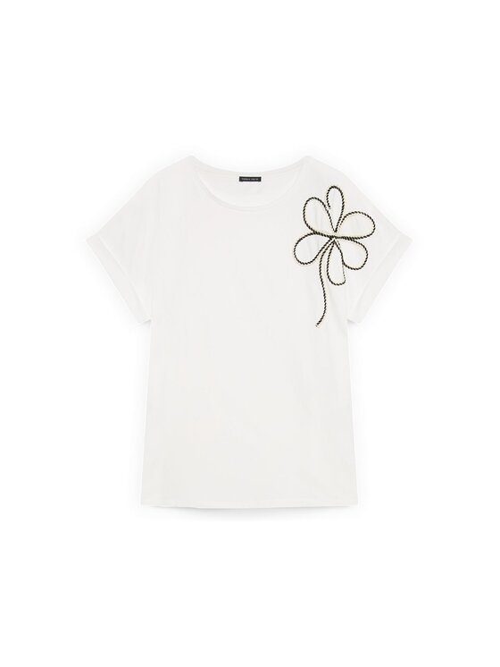 Fiorella Rubino Fiorella Rubino T-shirt G0E8L009341N011 Bianco Regular Fit